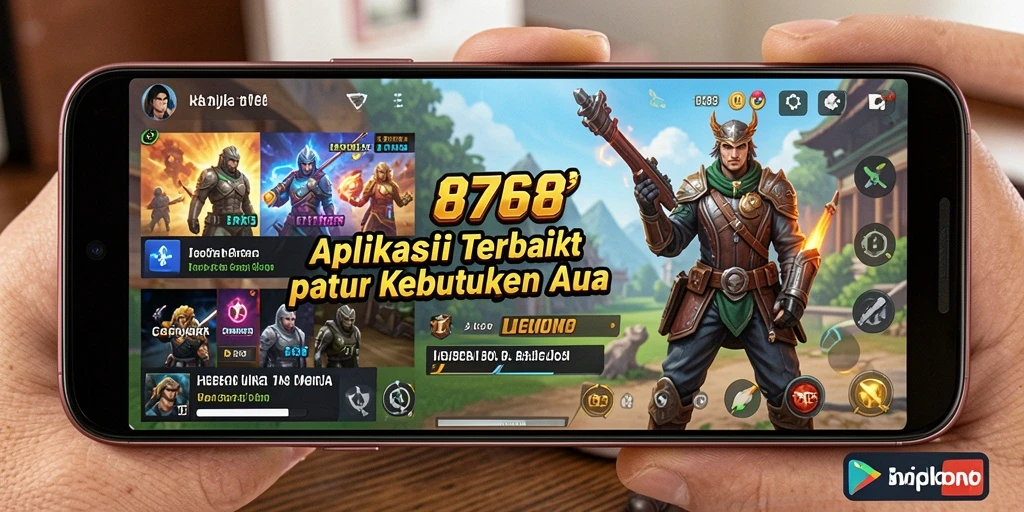 Tampilan intuitif aplikasi Utility 8768 untuk pengelolaan yang lebih baik.