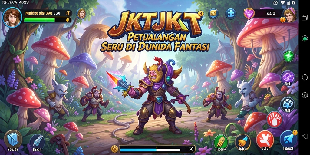 Tampilan gameplay seru dalam petualangan JKTJKT.