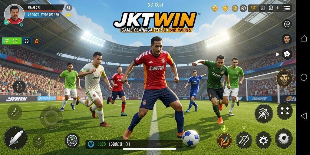 Gameplay seru di JKTWIN dengan aksi olahraga yang mendebarkan.