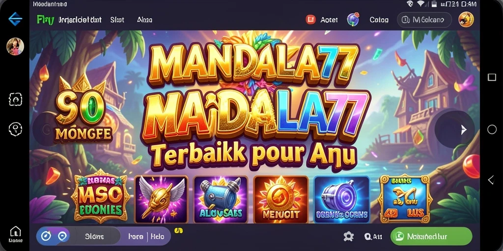 Tampilan gameplay MANDALA77 yang seru dan mengasyikkan.
