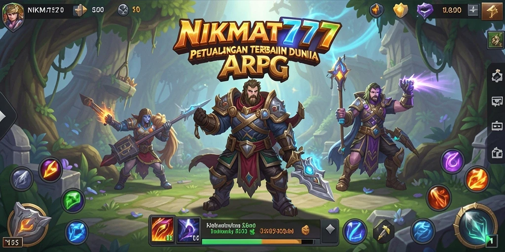 Screenshot dari gameplay NIKMAT777 dengan aksi pertarungan seru.