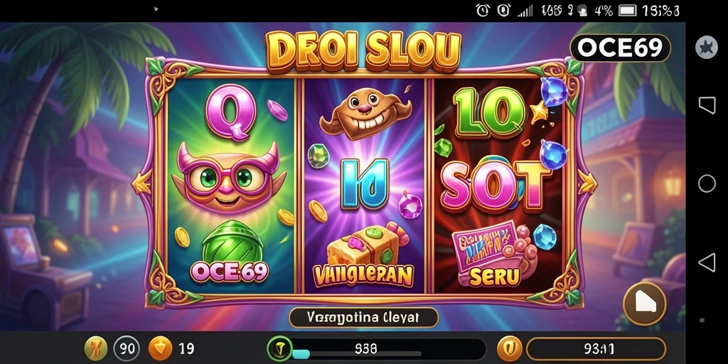 Screenshot gameplay OCE69 menampilkan pengalaman bermain slot yang mengasyikkan.