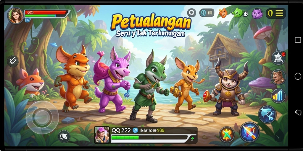 Screenshot gameplay QQ222 yang menampilkan aksi seru dalam petualangan.