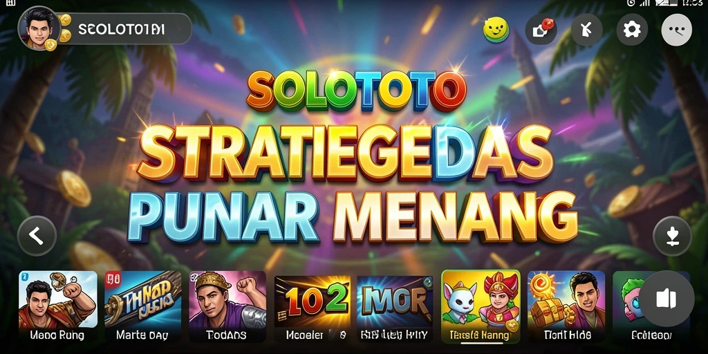 Screenshot gameplay SOLOTOTO yang menunjukkan pertempuran strategis yang seru.